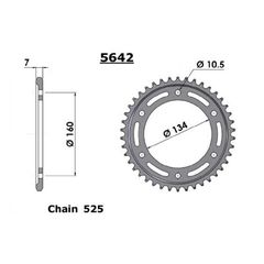 Γραναζι πισω 1317.45/ FE 5642.45 45Δ FE SPROCKETS - (10110-902)