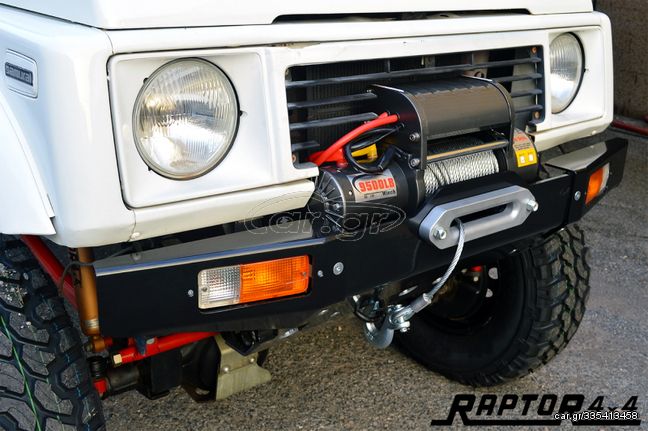 SUZUKI SAMURAI Σιδερένιος ΕΜΠΡΟΣ προφυλακτήρας HEAVY DUTY MADE MY RAPTOR4X4 ***ΛΑΔΑΣ 4Χ4***