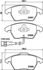 ΤΑΚΑΚΙΑ ΕΜΠΡ GOLF FSI HELLA PAGID 8DB355010581