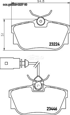 ΤΑΚΑΚΙΑ ΠΙΣΩ Τ4 ΜΕ ΚΑΛ HELLA PAGID 8DB355018591