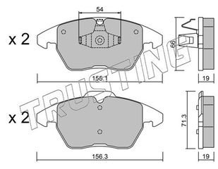 ΤΑΚΑΚΙΑ ΕΜΠΡ CITROEN C4-PEUGEOT 208-3008-307-308-RCZ- TRUSTING 564.1