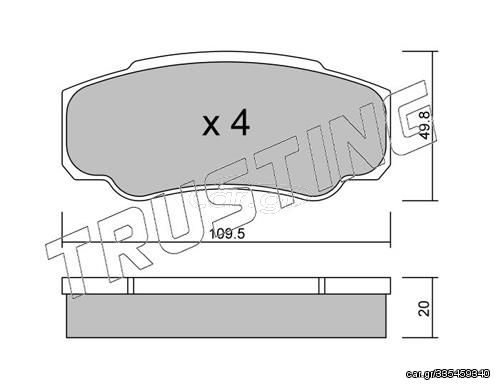 ΤΑΚΑΚΙΑ ΟΠΙΣ CITROEN JUMPER(33/35) 02-06,DUCATO(15) 02-06,BO TRUSTING 548.0