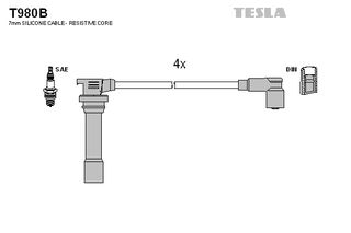 ΣΕΤ ΜΠΟΥΖ/ΔΙΑ MAZDA 323C V 1.5 16V 94-98,MX3 1.6 TESLA T980B