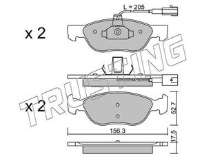 ΤΑΚΑΚΙΑ ΕΜΠΡ ALFA ROMEO 145/146 1.4 16V T.S.-1.9 TD TRUSTING 084.1