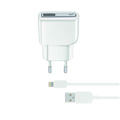 Cellular Line 175442 Φορτιστής για iPhone 5W Light White