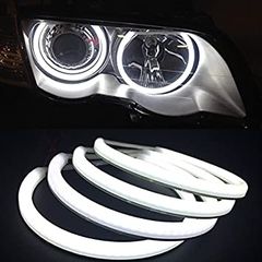 Δαχτυλίδια Angel Eyes για BMW E46 COTTON Λευκό χρώμα 