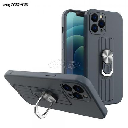 Θήκη κινητού Hurtel Ring Silicone Case for Galaxy S21 5G Dark Blue