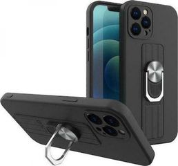 Θήκη κινητού Hurtel Ring Silicone Case for iPhone 12 Pro Black