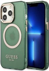 Θήκη κινητού Guess GUHMP13LHTCMA for iPhone 13 / iPhone 13 Pro Hardcase Magsafe Green