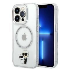 Θήκη κινητού Karl Lagerfeld for Apple iPhone 14 Pro Hardcase Transparent IML NFT Karl&Choupette; Magsafe