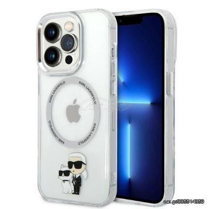 Θήκη κινητού Karl Lagerfeld for Apple iPhone 14 Pro Hardcase Transparent IML NFT Karl&Choupette; Magsafe