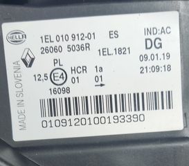 Φανάρι Εμπρός αριστερό Renault Zoe 1EL010912-01 2012-2019-thumb-2