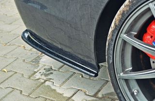 ΠΙΣΩ ΠΛΕΥΡΙΚΕΣ SPLITTERS για BMW 5 M-Pack Sedan /Touring F10/F11 (ταιριάζει σε δύο διπλές εξάτμισης)