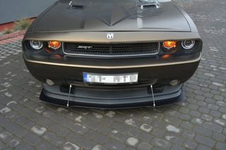 HYBRID FRONT SPLITTER V.1 DODGE CHALLENGER MK3. PHASE-I SRT8 COUPE