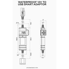 Quad Lock Αδιάβροχος Smart Adaptor 12V σε USB-thumb-2