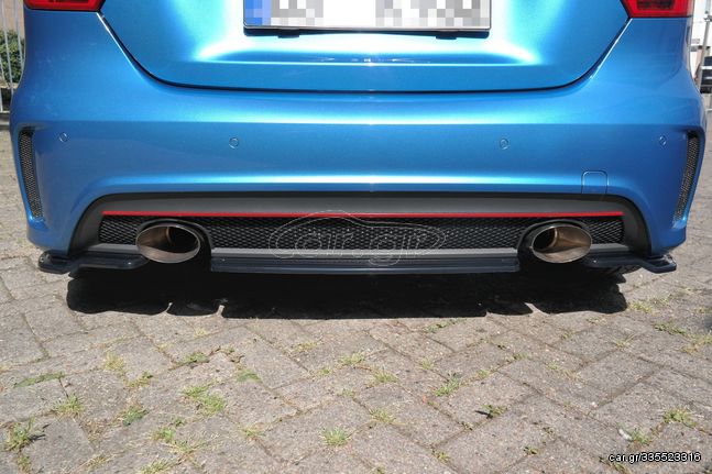 CENTRAL REAR SPLITTER (WITHOUT VERTICAL BARS) MERCEDES-BENZ W176 AMG-LINE PREFACE