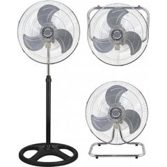 Muhler FM-8138D Ανεμιστήρας Ορθοστάτης, 3 σε 1, 70W Διαμέτρου 46cm, Μαύρος
