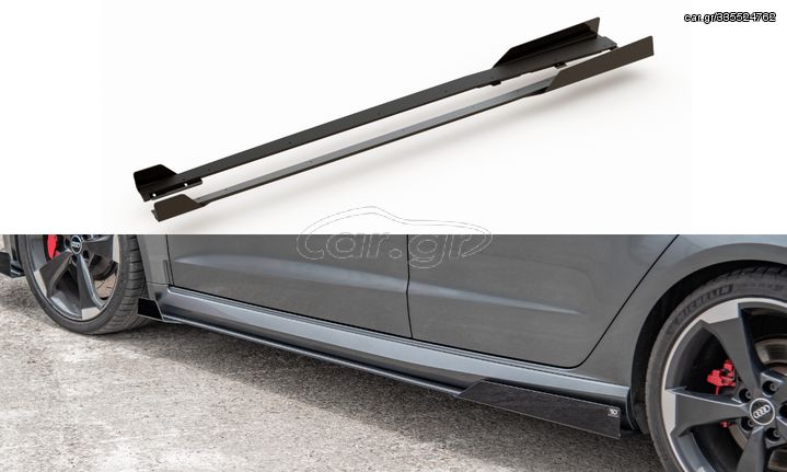 Racing Durability Side Skirts Diffusers + Flaps Audi RS3 8V Sportback