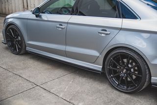 Side Skirts Diffusers V.2 Audi S3 / A3 S-Line Sedan 8V Facelift-thumb-3