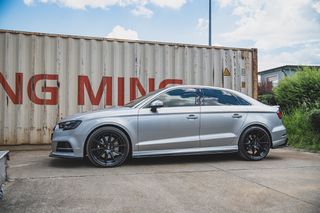 Side Skirts Diffusers V.2 Audi S3 / A3 S-Line Sedan 8V Facelift-thumb-4
