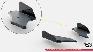 Street Pro Πίσω Πλευρικοί Splitters + Flaps Volkswagen Golf GTI Mk6-thumb-1