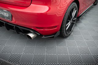 Street Pro Πίσω Πλευρικοί Splitters + Flaps Volkswagen Golf GTI Mk6