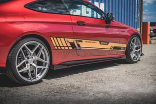 Street Pro Side Skirts Diffusers + Flaps Mercedes-AMG C43 / AMG-Line Coupe C205
