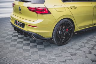 Street Pro Πίσω Πλευρικοί Splitters + Flaps Volkswagen Golf GTI Clubsport Mk8 Facelift
