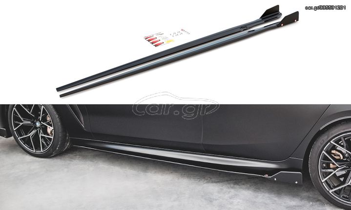 Side Skirts Diffusers V.1 + Flaps BMW M8 Gran Coupe F93 / 8 Gran Coupe M-Pack G16