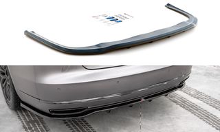 Central Rear Splitter (with vertical bars) Audi A8 D4 Facelift