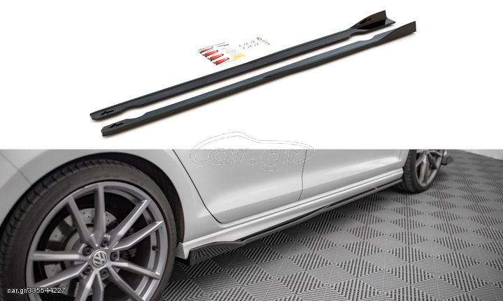 Side Skirts Diffusers V.2 Volkswagen Golf R Mk7