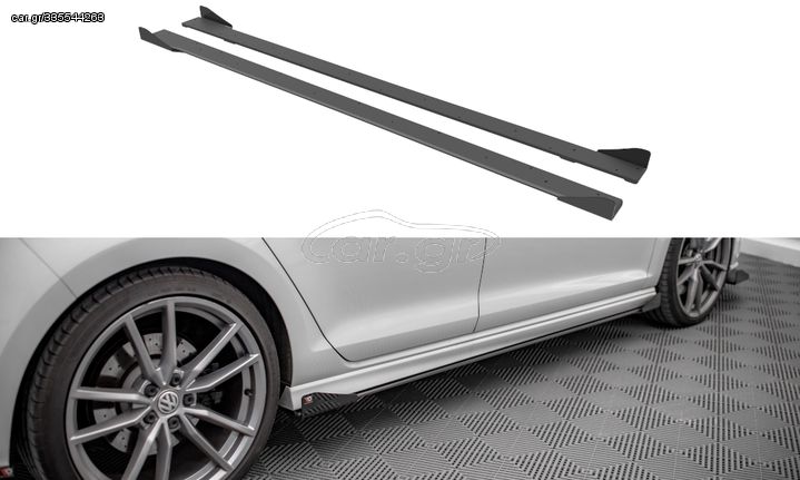 Street Pro Side Skirts Diffusers + Flaps Volkswagen Golf R Mk7