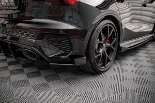 Street Pro Πίσω Πλευρικοί Splitters + Flaps Audi RS3 Sportback 8Y