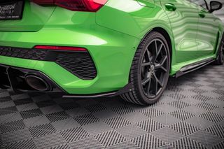 Street Pro Πίσω Πλευρικοί Splitters + Flaps Audi RS3 Sedan 8Y
