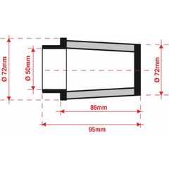 Bmc Air Filter Tapered Ø50Mm - Fmsa50-85