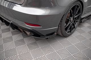 Street Pro Πίσω Πλευρικοί Splitters + Flaps Audi S3 Sportback 8V Facelift