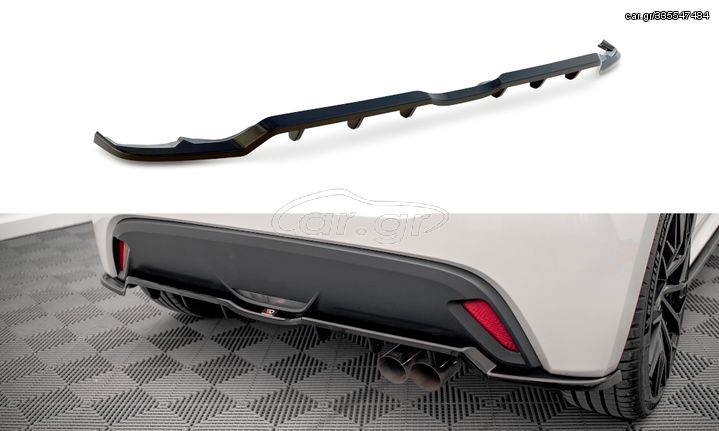 Central Rear Splitter (with vertical bars) V.2 Toyota Yaris Mk4