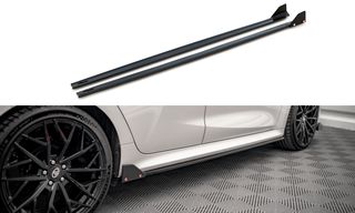 Side Skirts Diffusers  V.1+ Flaps Toyota Yaris Mk4