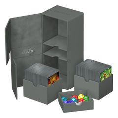 Ultimate Guard Twin Flip`n`Tray 266+ Xenoskin Grey-thumb-4