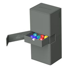 Ultimate Guard Twin Flip`n`Tray 266+ Xenoskin Grey-thumb-2