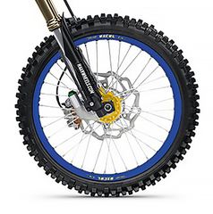 Τροχος Εμπρος 21X2,15X36T Μπλε/Χρυσο Κεντρο | Haan Wheels