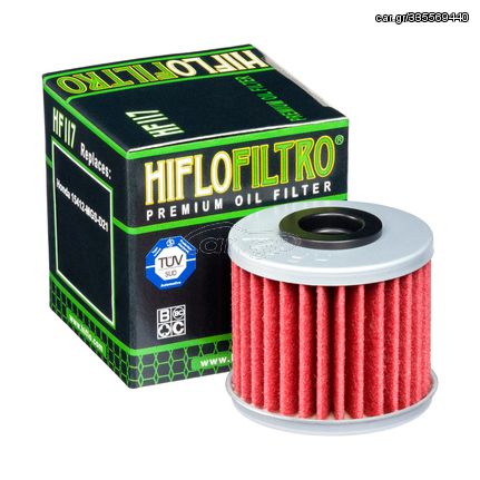 Φιλτρο Λαδιου Hf117 Honda Grom 125, Nc700/750, Crf1000/1100 Africa Twin, X-Adv 750 | Hiflo Filtro