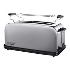 Φρυγανιέρα Russell Hobbs Adventure 23610-56, 1600 W, Για 4 φέτες, 6 επίπεδα, Perfect Toast σύστημα για ομοιόμορφο ψήσιμο, Ζέσταμα, Inox