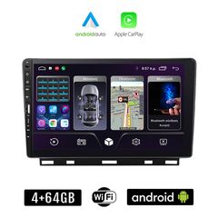 RENAULT CLIO (μετά το 2019) Android οθόνη αυτοκίνητου 4+64GB με GPS WI-FI (ηχοσύστημα αφής 9" ιντσών Apple CarPlay Android Auto 4GB Car Play Youtube Playstore MP3 USB Radio Bluetooth Mirrorlink ε