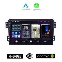OPEL AGILA (μετά το 2008) Android οθόνη αυτοκίνητου 4+64GB με GPS WI-FI (ηχοσύστημα αφής 9" ιντσών Apple CarPlay Android Auto 4GB Car Play Youtube Playstore MP3 USB Radio Bluetooth Mirrorlink εργοστασ