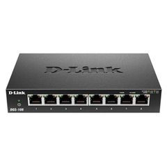 8-Port Gigabit Ethernet 10/100/1000 Unmanaged Desktop Switch D-LINK DGS-108