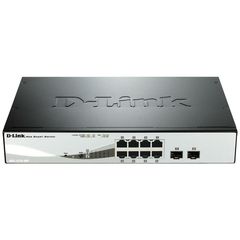 10-Port PoE Gigabit Smart Managed switch, 8xPoE & 2xSFP ports D-LINK DGS-1210-08P