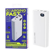 Remax PowerBank 20000mAh Fast Charge 22.5W LED Display White (RPP-292)