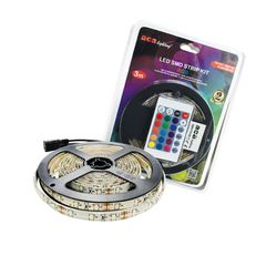 LED ταινία SMD STRIP KIT με μήκος 3m IP65 RGB με ασύρματο κοντρόλ & 12V DC plug driver