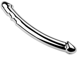 Dildo Heavy Metal, Argintiu, 19.5 cm